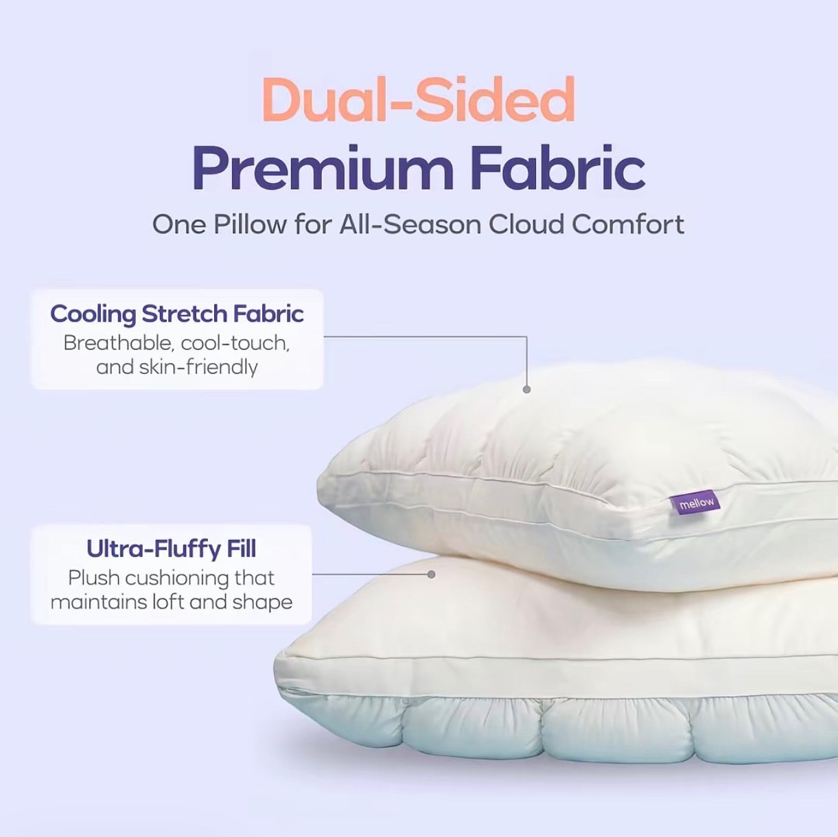 Dual Sided Cooling Pillow