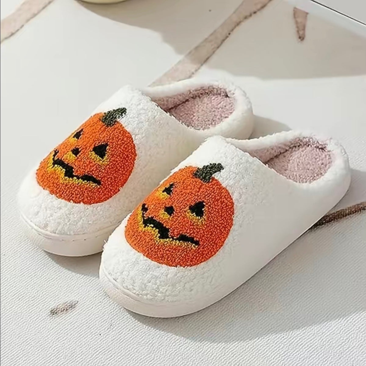 Halloween Pumpkin Slippers