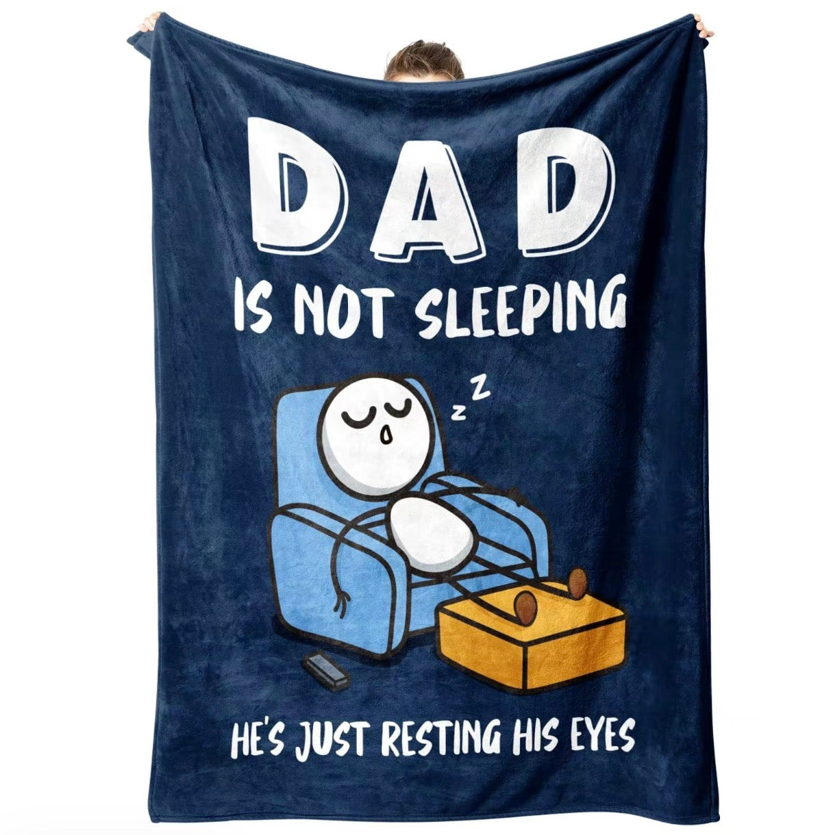 Dad is Not Sleeping Blanket | Funny Father’s Day Gift for Dad