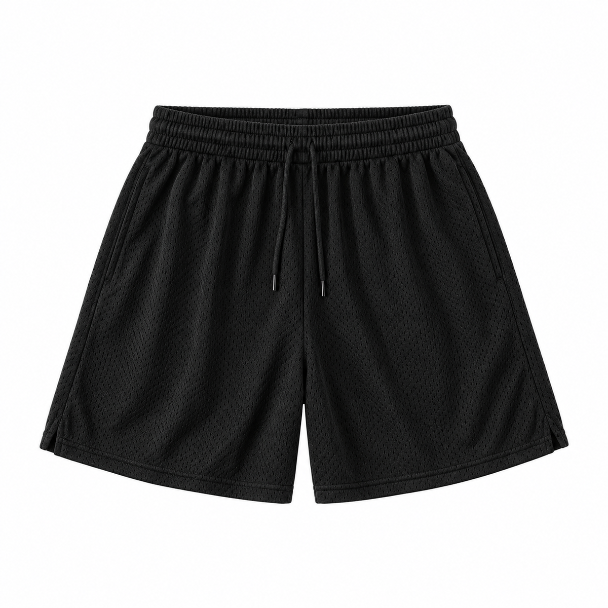 Black mesh shorts