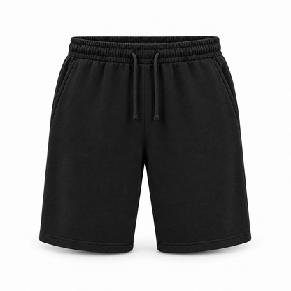 Black sweat shorts