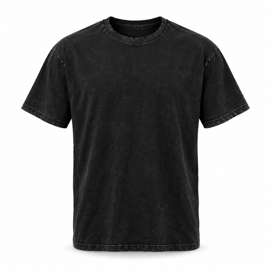 Black washed T-shirt