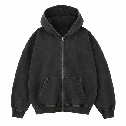 Black zip hoodie