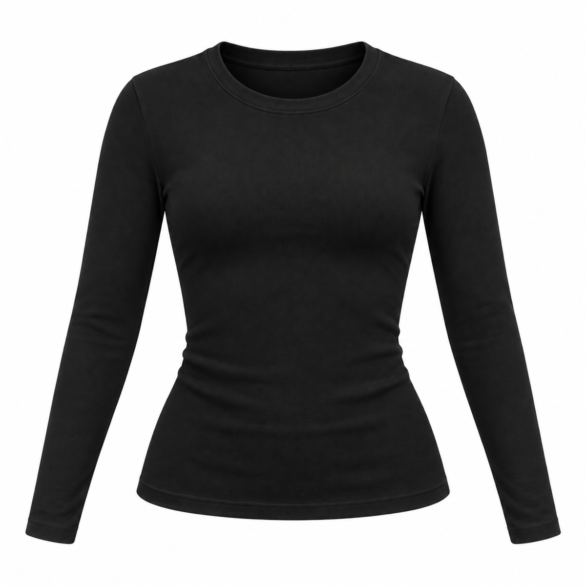 Black fitted long sleeve
