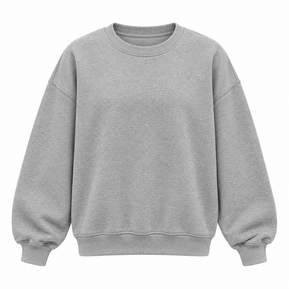 Grey crewneck sweatshirt