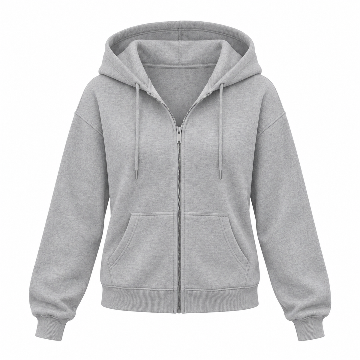 Grey zip hoodie