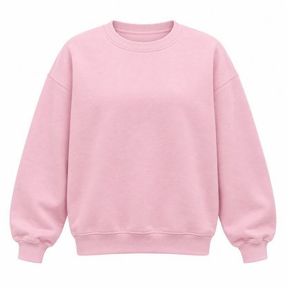 Pink crewneck sweatshirt