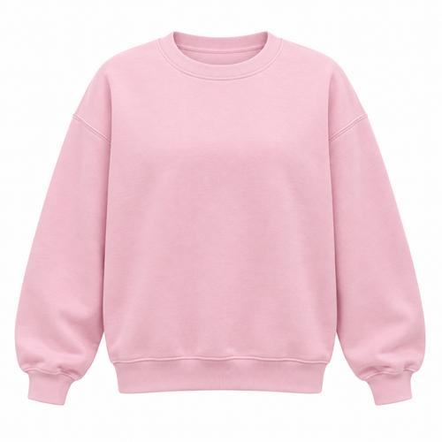 Pink crewneck sweatshirt