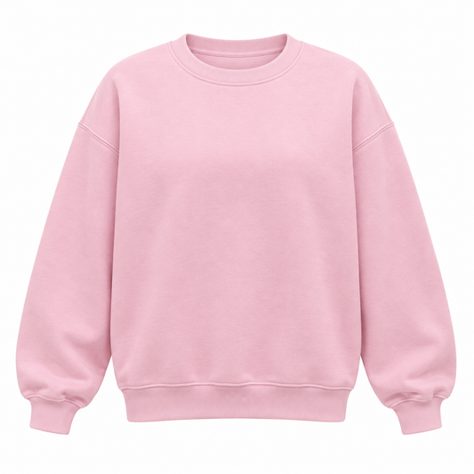Pink crewneck sweatshirt