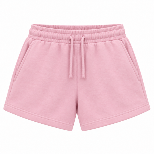 Pink sweat shorts