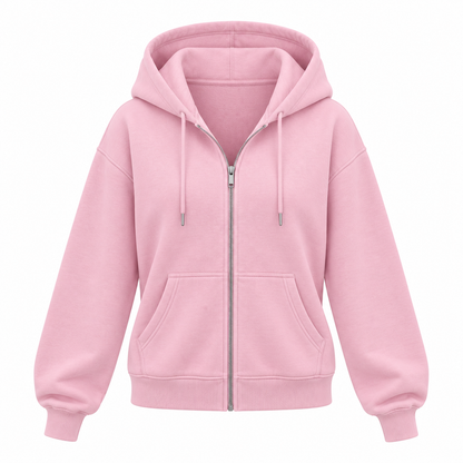 Pink zip hoodie